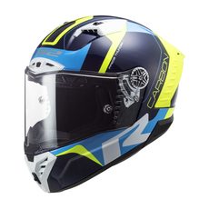 INTEGRÁLNÍ HELMA LS2 FF805 THUNDER CARBON RACING1 GL.BLUE H-V YELLOW