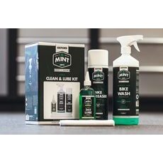 MINT CYKLO SADA MAZIVA NA ŘETĚZY, ODMAŠŤOVAČE, ČISTIČE A MIKROVLÁKNOVÉ UTĚRKY (MAZIVO 75 ML, 1X 250 ML, ŠAMPON 1 L)
