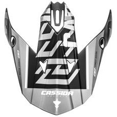 KŠILT PRO PŘILBY CROSS CUP SONIC, CASSIDA (ČERNÁ MATNÁ/ŠEDÁ)