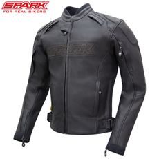 SPARK PÁNSKÁ KOŽENÁ MOTO BUNDA MOTOSTAR EVO ČERNÁ