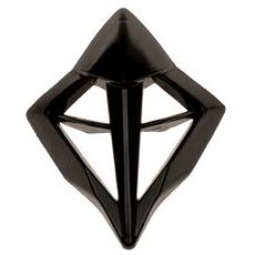 ČELNÍ KRYT VENTILACE PŘILBY X1.9 A X1.9D, ZED (ČERNÝ)