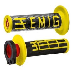 GRIP ODI MX V2 EMIG LOCK-ON YEL/BK