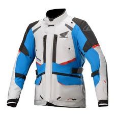 BUNDA ANDES DRYSTAR HONDA KOLEKCE, TECH-AIR 5 KOMPATIBILNÍ, ALPINESTARS (SVĚTLE ŠEDÁ/ČERNÁ/MODRÁ/ČERVENÁ)