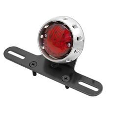 ZADNÍ SVĚTLO LED S OSVĚTLENÍM A DRŽÁKEM RZ (PRŮMĚR SKLÍČKA 56 MM, CELKEM 72 MM)