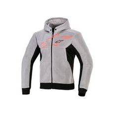 BUNDA CHROME SUPERAIRFLOW, ALPINESTARS (ČERNÁ/SVĚTLE ŠEDÁ/ČERVENÁ FLUO) 2026