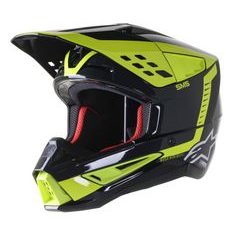 PŘILBA ALPINESTARS S-M5 BEAM 2023 (ČERNÁ ANTRACIT/ŽLUTÁ FLUO LESKLÁ)
