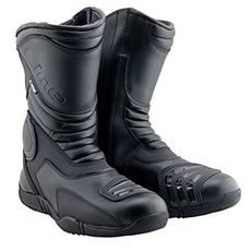 MBW PÁNSKÉ KOŽENÉ MOTO BOTY TR113 ČERNÉ