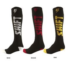 DĚTSKÉ PODKOLENKY SHIFT YOUTH MOTO SOCK ČERNÁ/BÍLÁ*