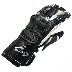 MBW PÁNSKÉ KOŽENÉ MOTO RUKAVICE GT-TECH ČERNÉ