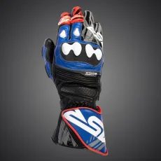 4SR PÁNSKÉ KOŽENÉ MOTO RUKAVICE SPORT CUP PLUS EVO BLUE