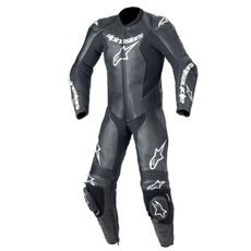 JEDNODÍLNÁ KOMBINÉZA GP PLUS 2, ALPINESTARS, DĚTSKÁ (ČERNÁ/BÍLÁ) 2024