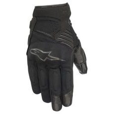 RUKAVICE FASTER, ALPINESTARS (ČERNÁ/ČERNÁ)