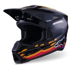 PŘILBA S-M3 FORCE, ALPINESTARS (ČERNÁ/ŽLUTÁ/ČERVENÁ/BÍLÁ) 2026