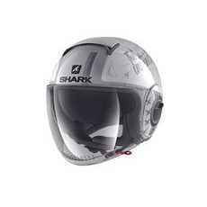 OTEVŘENÁ PŘILBA SHARK NANO TRIBUTE RM WSS BARVA BÍLÁ/ŠEDÁ *