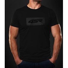 4SR PÁNSKÉ TRIČKO LOGO CARBON BLACK