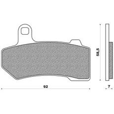 BRZDOVÉ DESTIČKY (SMĚS ROAD HD SINTERED) NEWFREN (2 KS V BALENÍ)