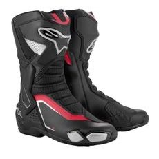 BOTY SMX-6 3, ALPINESTARS (ČERNÁ/STŘÍBRNÁ/ČERVENÁ) 2025
