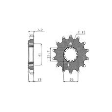 ŘETĚZOVÉ KOLEČKO PRO SEKUNDÁRNÍ ŘETĚZY TYPU 525, SUNSTAR (16 ZUBŮ)
