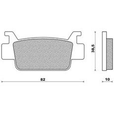 BRZDOVÉ DESTIČKY (SMĚS OFF ROAD ATV SINTERED) NEWFREN (2 KS V BALENÍ)