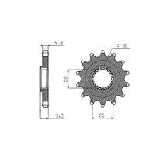 ŘETĚZOVÉ KOLEČKO PRO SEKUNDÁRNÍ ŘETĚZY TYPU 520, SUNSTAR (13 ZUBŮ)