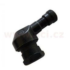 VENTIL BEZDUŠOVÝ MOTO, ČERNÝ, SM-04, PR.11,3 MM ALU