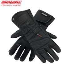 SPARK PÁNSKÉ KOŽENÉ MOTO RUKAVICE LOFT ČERNÉ