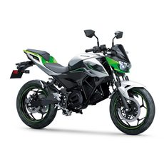 KAWASAKI Z E-1 METALLIC BRIGHT SILVER / METALLIC MATTE LIME GREEN / EBONY