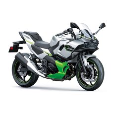 KAWASAKI NINJA 7 HYBRID METALLIC BRIGHT SILVER / METALLIC MATTE LIME GREEN / EBONY