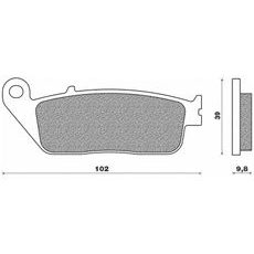 BRZDOVÉ DESTIČKY (SMĚS ROAD TOURING ORGANIC) NEWFREN (2 KS V BALENÍ)