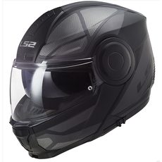 LS2 VÝKLOPNÁ MOTO PŘILBA FF902 SCOPE AXIS BLACK TITANIUM