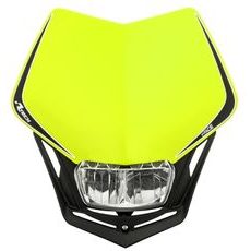 UNI PŘEDNÍ MASKA VČETNĚ SVĚTLA V-FACE FULL LED, RTECH (NEON ŽLUTÁ/ČERNÁ)