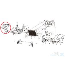 BOČNÍ PŘEDNÍ PRAVÝ PLAST NA BENELLI TRK 502 ŠEDÝ