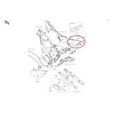 BOČNÍ PLAST PRAVÝ NA KAWASAKI KLX230R