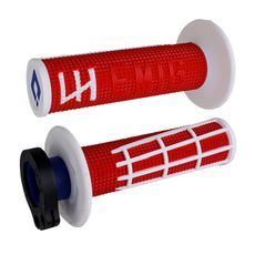 ODI GRIPS EMIG 2.0 - V2 LOCK-ON GRIP RED/WHITE