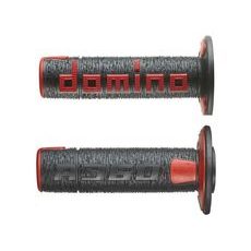 GRIPY A360 (OFFROAD) DÉLKA 120 MM, DOMINO (ČERNO-ČERVENÉ)