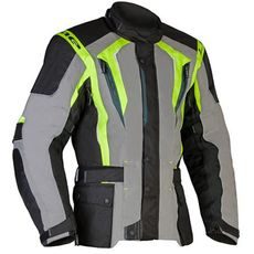 MBW PÁNSKÁ TEXTILNÍ MOTO BUNDA BUDDY ŠEDO ŽLUTÁ
