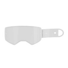 STRHÁVACÍ SLÍDY PLEXI RACING S OBVODOVÝM TĚSNĚNÍM RACING PRO BRÝLE SUPERTECH, ALPINESTARS (14 VRSTEV V BALENÍ, ČIRÉ)