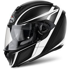 AIROH INTEGRÁLNÍ MOTO PŘILBA STORM SHARPEN - ITÁLIE ČERNÁ BÍLÁ