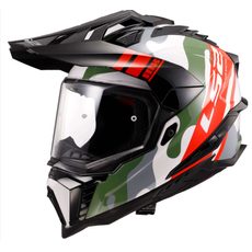 ENDURO HELMA LS2 MX701 EXPLORER GL.WHITE RED CAMO