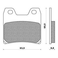 BRZDOVÉ DESTIČKY (SMĚS ROAD TOURING ORGANIC) NEWFREN (2 KS V BALENÍ)