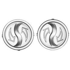 VÍČKA MECHANISMU HLEDÍ PRO PŘILBY N915/N917/N301/N962/N682K, NOX (STŘÍBRNÉ, PÁR)