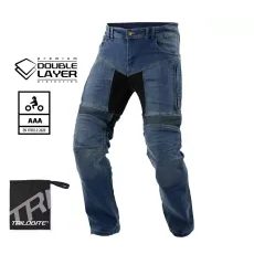 TRILOBITE PÁNSKÉ KALHOTY PARADO DOUBLELAYER SLIM FIT MODRÉ