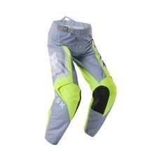 FOX DĚTSKÉ KALHOTY 180 FRAME ŠEDÁ/FLUO ŽLUTÁ