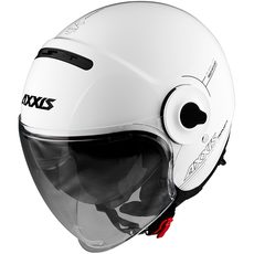AXXIS OTEVŘENÁ MOTO PŘILBA RAVEN SV ABS SOLID BÍLÁ LESKLÁ