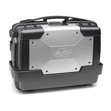 MONOKEY TOPCASE/BOČNÍ KUFR GARDA - 33L, KAPPA (STŘÍBRNÝ/ČERNÝ, KOMPOZIT)