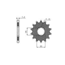 ŘETĚZOVÉ KOLEČKO PRO SEKUNDÁRNÍ ŘETĚZY TYPU 525, SUNSTAR (18 ZUBŮ)