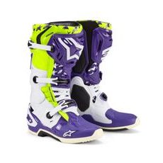BOTY TECH 10 LIMITOVANÁ EDICE DIRT STUDIOS, ALPINESTARS (BÍLÁ/FIALOVÁ/ŽLUTÁ FLUO) 2025