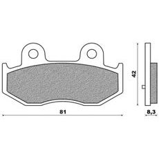 BRZDOVÉ DESTIČKY (SMĚS SCOOTER ELITE SINTERED) NEWFREN (2 KS V BALENÍ)