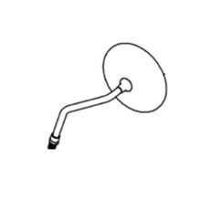 ZPĚTNÉ ZRCÁTKO HORWIN 1PJ.7105-2HW0-0000 LEVÝ CR6