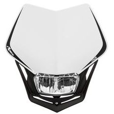 UNI PŘEDNÍ MASKA VČETNĚ SVĚTLA V-FACE FULL LED, RTECH (BÍLÁ/ČERNÁ)